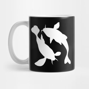 Koi fish silhouette Mug